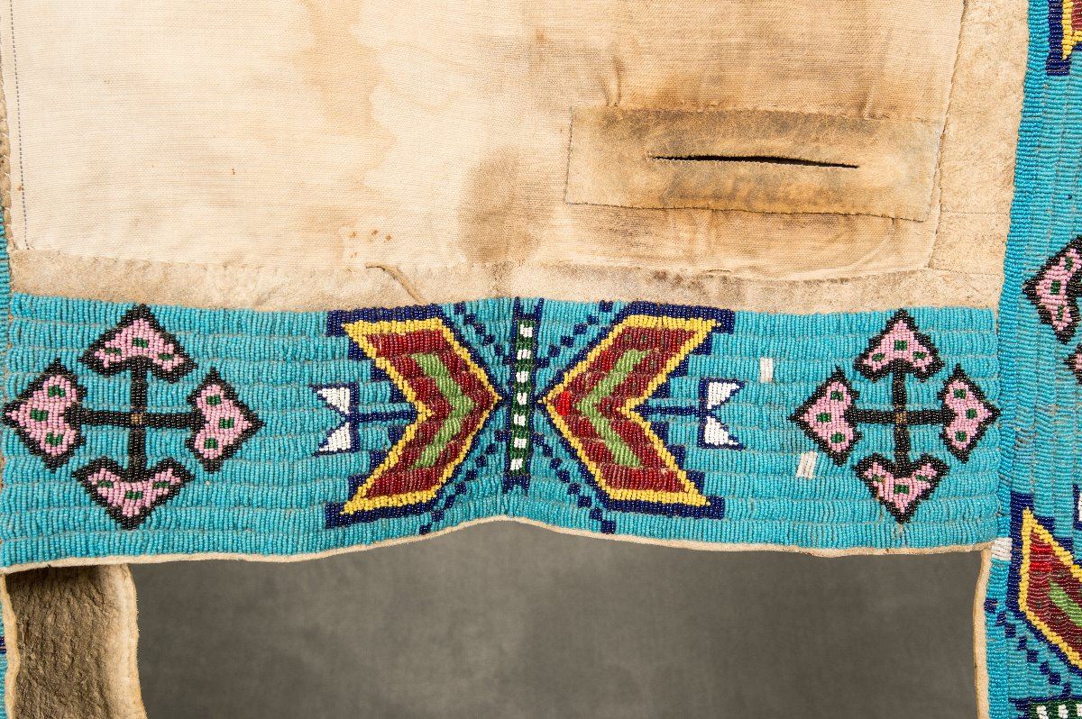 Sioux Lakota Beaded Saddle Blanket, 73