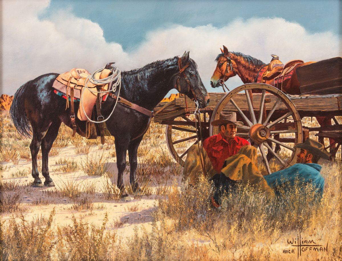William Hoffman Oil On Board