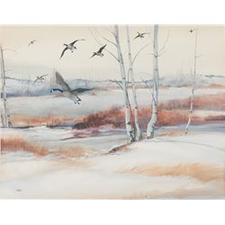 Tom Sander, two gouache