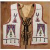 Image 2 : Ogallala Sioux Fully Beaded Vest, 19" tall x 18" wide
