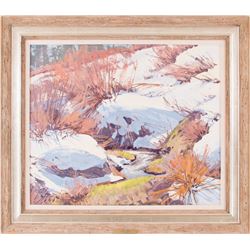 Conrad Schwiering, oil on board