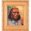 Image 1 : Olaf Wieghorst, oil on board