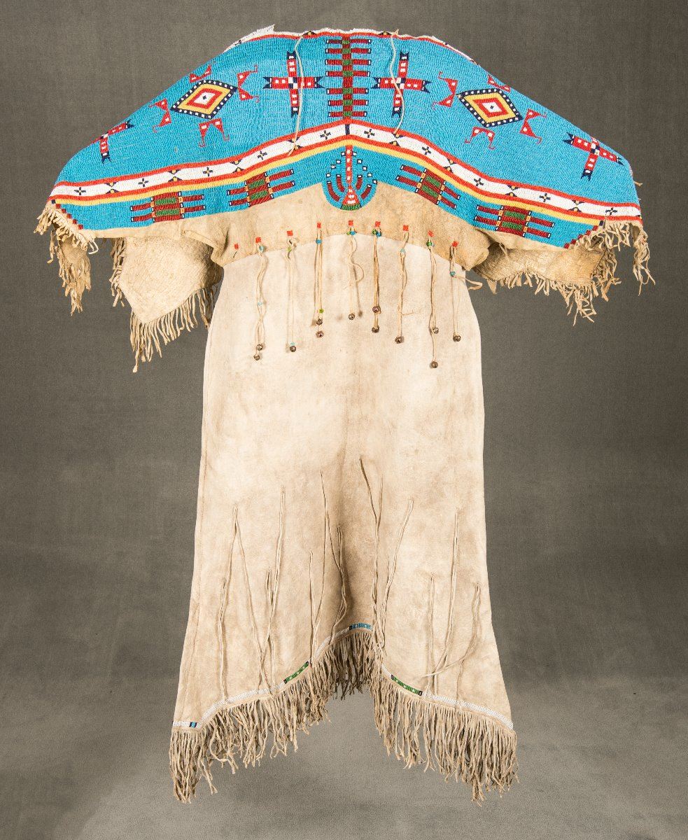native american beaded dress Sold at auction Native American Plains Beaded Hide Floral Decorated Dress. Auction Number 2497 Lot Number 44