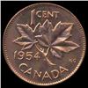 Image 2 : 1954 Canada 1c GEM BU MS65 Red w/SF (COI-007918)