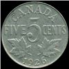 Image 2 : 1926 Canada 5c Nickel VF/XF Far VARIETY (COI-013904)