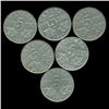 Image 2 : 1927 Canada 5c Nickel F/XF 6 pcs (COI-013905)