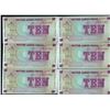 Image 2 : 1972 UK 10p Military Note Crisp Unc 10pcs Scarce Sequential (CUR-008020)