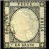 Image 1 : 1861 Scarce Italy Neapolitan 1g Stamp (STM-001153)