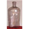 Image 1 : Old glass bottle about 7 inches high marked WARRANTED FLASK, bottom marked 321