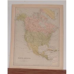 Old map North America