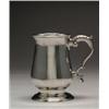Image 1 : GEORGE III SILVER MUG, of baluster form with scroll handle on spreading circular base, ht. 5.2" -...