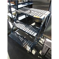 Industrial metal rolling stairs