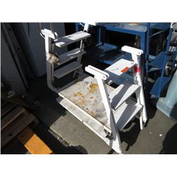 2 Industrial trolleys with stairs
