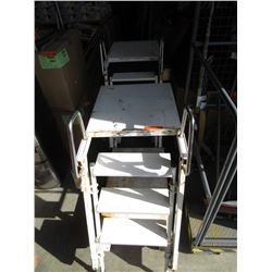 2 Industrial trolleys with stairs