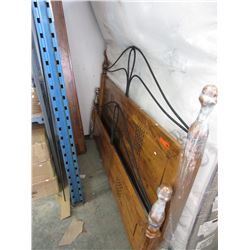 King size headboard & footboard - used