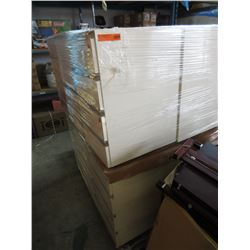 Skid of desk drawers