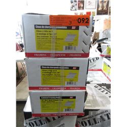 3 Cases of 2 3/8 clipped head nails