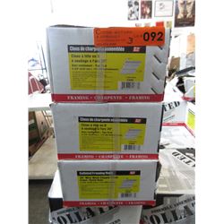 3 Cases of 2 3/8 clipped head nails