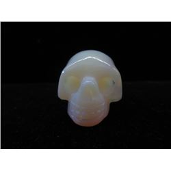 166 CT Carved Blue Opalite Skull