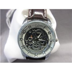 New - Man's Mechanical Style Skeleton Wrist Watch