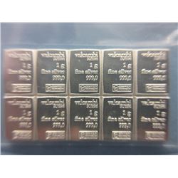 .999 Fine Silver Valcambi Swiss bar