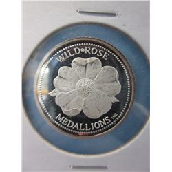 .999 Silver Round - Wild Rose/Dream Catcher Motif