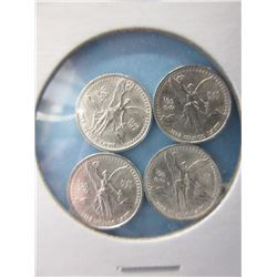 4 x .999 Silver Winged Angel Rounds - 1992