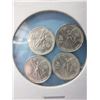 Image 1 : 4 x .999 Silver Winged Angel Rounds - 1992