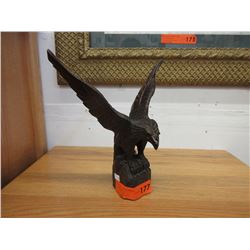Carved wood eagle