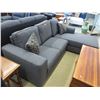 Image 1 : New - Upholstered chaise sofa - grey