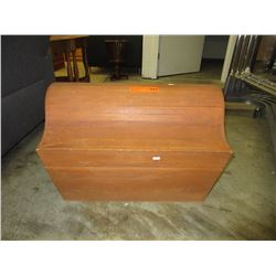 Wood treasure chest - used.