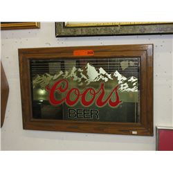 Coors Beer mirror - used