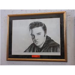 Pencil signed - "Peter Jurik" Elvis print