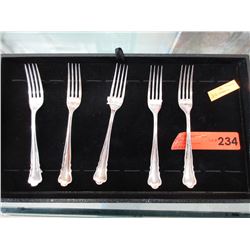 4 Vintage .800 Silver forks - German