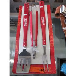 Coca-Cola 3 piece barbecue set - new