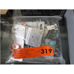 Bag of new hearing aid batteries