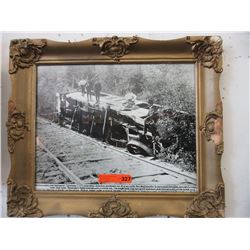 Reprint of a 1984 train wreck photograph