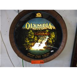 Electric "Olympia Beer" wall sign