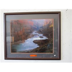 Large framed print of the Grand Canyon