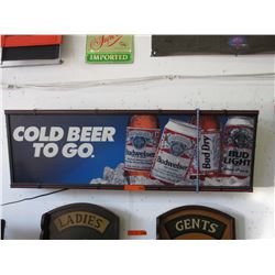 Electric "Budweiser Beer" sign