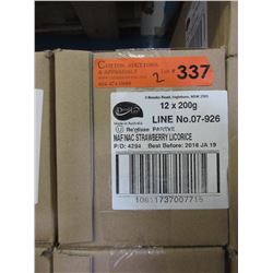 2 Cases of strawberry licorice