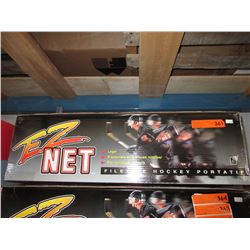 New portable hockey net