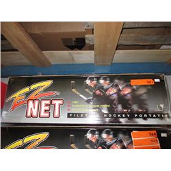 New portable hockey net