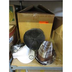 Large case of new hats