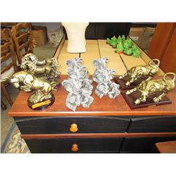 10 Assorted statuettes