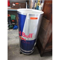 "Red Bull" beverage cooler on casters