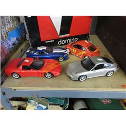 4 Scale model cars
