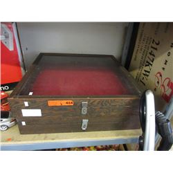 2 Glass top display cases - counter top