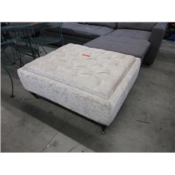Velvet upholstered foot stool - used