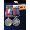 Image 1 : WW2 - Canadian War & Voluntary Service medals